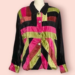 3/$10 BFA Classics Jacket XL Velour Vintage